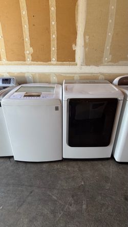 Set of large capacity LG washer and dryer working perfectly in excellent conditions💦🔥