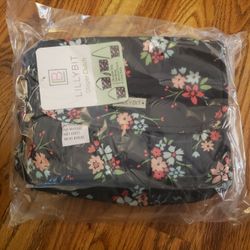 Lillybit Floral Print Uptown Diaper Clutch
