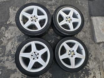 MERCEDES BENZ S550 AMG OEM FACTORY WHEELS & TIRES. W221 S63 CL550 CL63 RIMS
