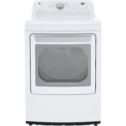  LG - Electric Dryer 7.3 Cu. Ft. with EasyLoad Door - White