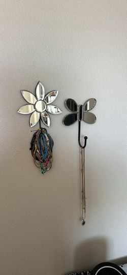 Mirrored Wall Hooks