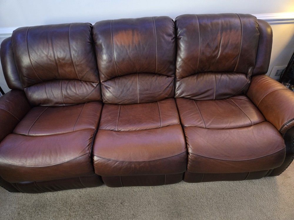 Leather Living Room Recliner Sofa