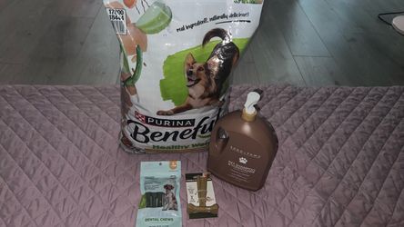 Dog Care Bundle – Food, Shampoo & Treats, Toys