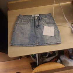 Super Cute Brand New Playboy Jean Skirt 