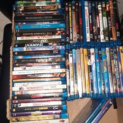 70 blu ray titles disney 3d action comedy and more wholesale movie lot