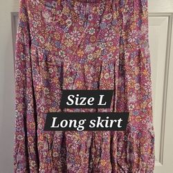 Women's Long Skirt/ Size Large