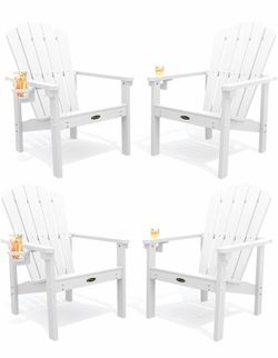 Adirondack chairs set of four HDPE **NEW IN BOX NEVER USED**
