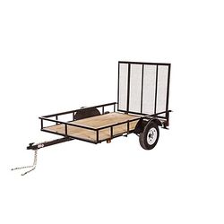 5ft x 8ft Wood Floor Utility Trailer 