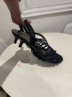 Navy Blue Kitten Heel Size 9.5