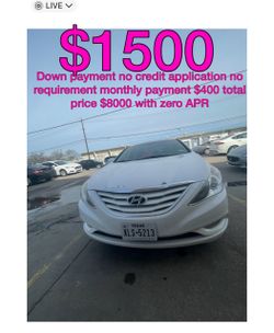 2013 Hyundai Sonata  no credit application