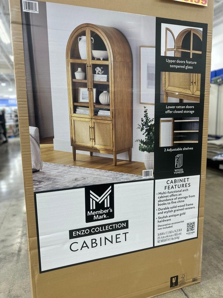 Member’s Mark Enzo Collection Cabinet With Wood Veneer