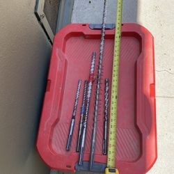 Sds Max Bits   3/8 -13.  1/2 X 13.  3/4 X 20. 3/4 X36. 7-8 X13   