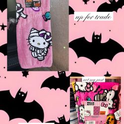 hello Kitty Halloween Blanket 