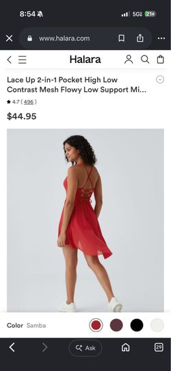Brand new Red Flowy Dress (L)