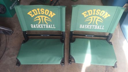 2 Folding Stadium Chairs
