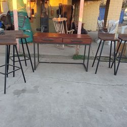 Brown Table And 4 Chairs