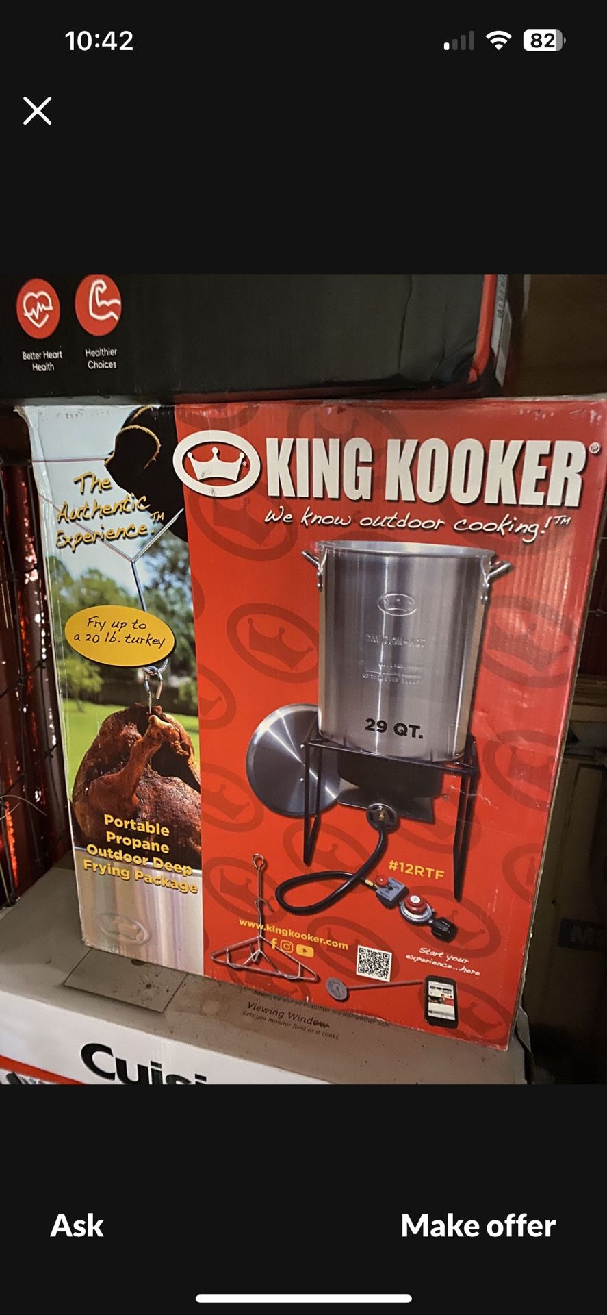 King Kooker Turkey Fryer Propane Outdoor Cooker - 29 qt. 12RTF