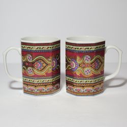 2 Takahashi Paisley Mugs