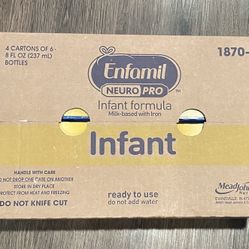 Enfamil NeuroPro Liquid Baby Formula, MFGM* 5-Year Benefit, Exclusive HuMO6 Immune Blend, 8 ​Fl Oz, 24 Count