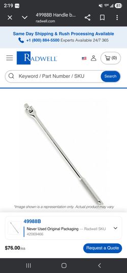 Blackhawk 1/2" Drive 17" Flex-Head Breaker Bar 49988B