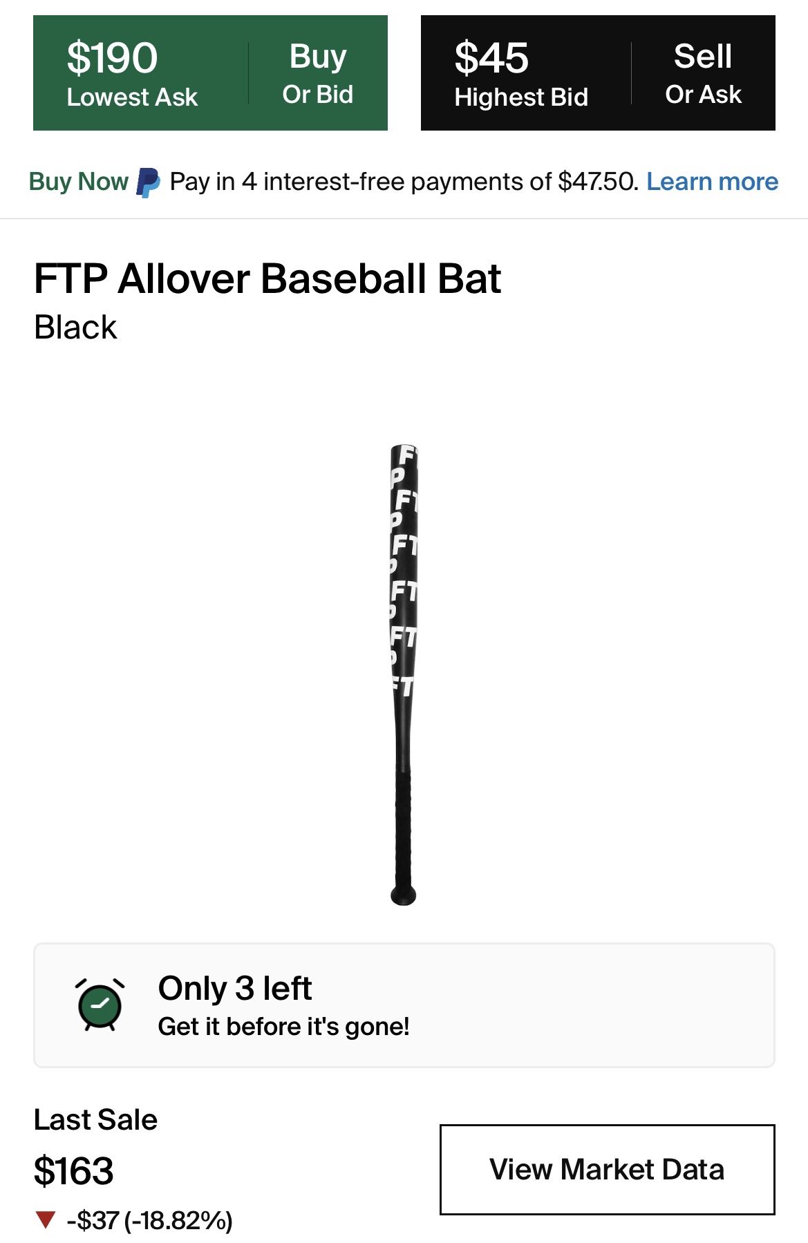 Fuck The Population FTP Bat