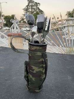 BBQ TOOL SET GOLF CADDY 