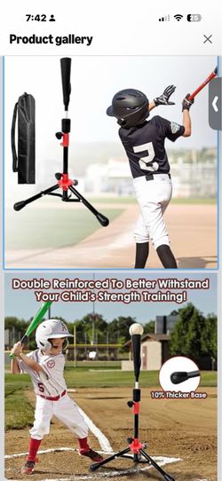 Portable Batting Tee for Baseball/Softball,Tball Set for Toddlers 3-5 Tee Ball Set with Carry Bag, Portable Stable Tanner Tee, Baseball Training Equip