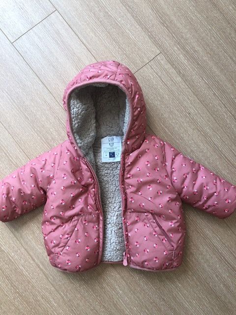 Baby ColdControl Max Reversible Puffer Jacket - Flowers