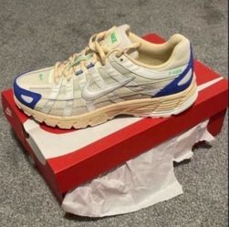 Nike P-6000 Cream Blue Sneakers / shoes