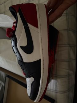 Jordan 1 low black toe sz 13
