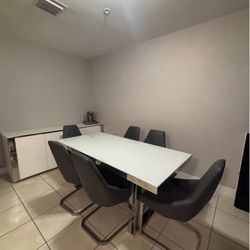 Dining Table With Six Chairs 