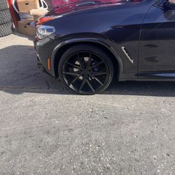 Misano Matte Black Rims Size 22x9 Bolt Pattern 5x11 2