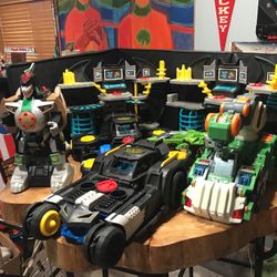 Lot of 7 Batman & Power Ranger Toys