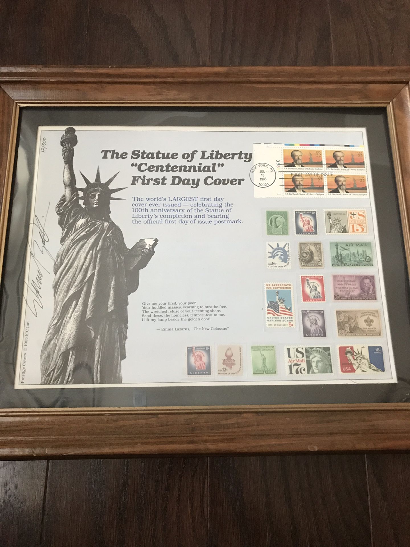 Statue of Liberty Centennial Stamp Collection