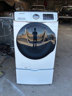 Samsung washer with pedestal