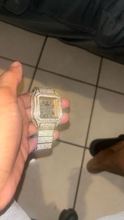Iced Out Square Face Watch