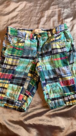 Old Navy Boys Madras Plaid Shorts Size 12