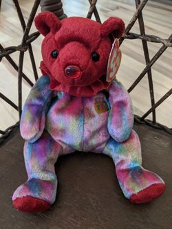 July Ruby Beanie Baby Birthday Gift