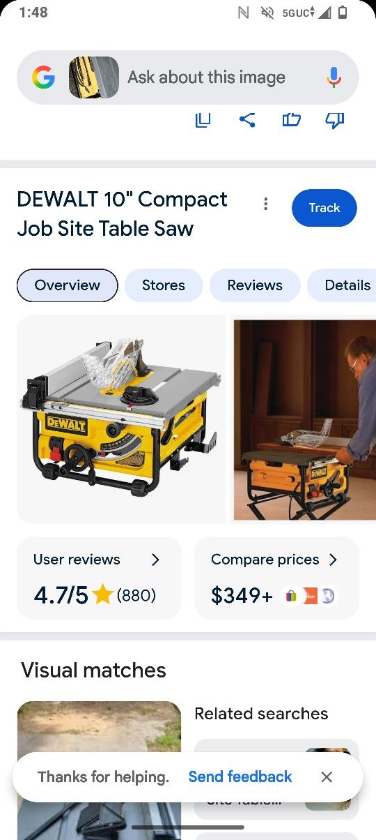 DeWalt 10 Compact Table Saw