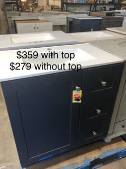 Brand New 30” Vanity Midnight Blue 