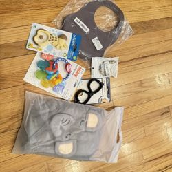 Teething Toys, Towel, Bib 