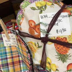 Fabric Jar Toppers Precut 