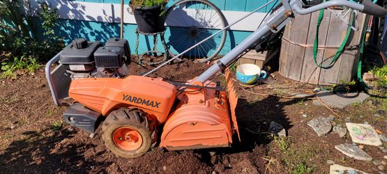 Yardmax Gas-Powered Dual Rotating Rear Tine Tiller