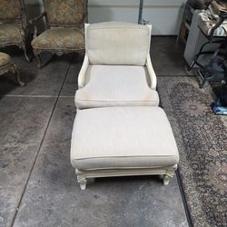 Chair & Ottoman.  Oversized.  Sam Moore Furniture Ind.