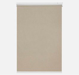 New 33” x 72” Motorized cordless Roller Shade Blind Remote control Triple Weaved bamboo chocolate