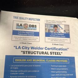 LA City Welder Book And Test Answers