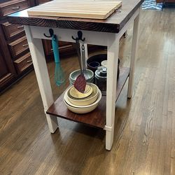 Solid Wood Kitchen Island / Doni g Cart - 34”L x 22”W x 36”H