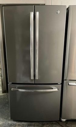GE 3-Door French Door Fridge Stainless Steel