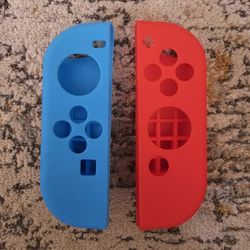 Silicone Cover Protector for Nintendo Switch Joy-con. Blue/Red