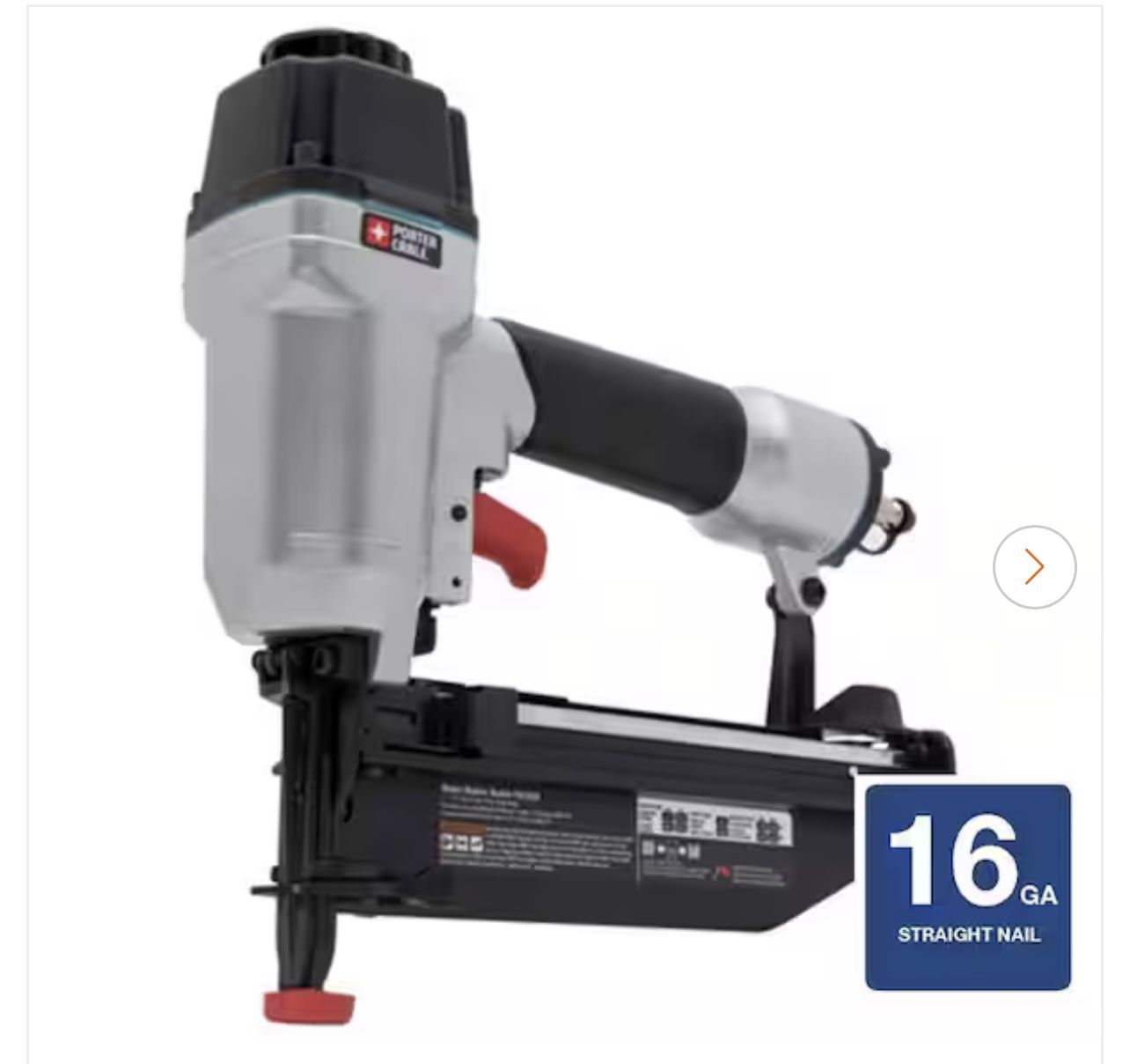 NEW Porter Cable 16 Gauge 2 1/2" Pneumatic Finish Nailer Kit Model FN250C